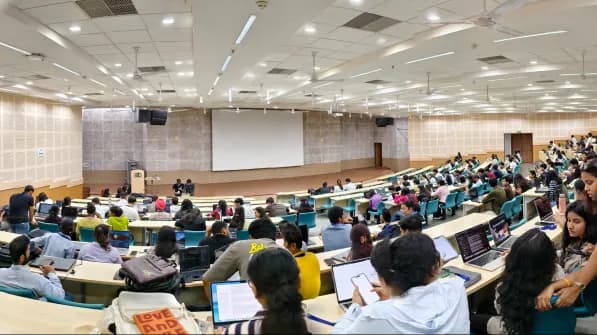 Students building during a campus hackathon