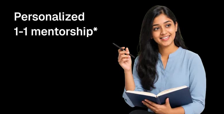 Student in a one-on-one mentorship session