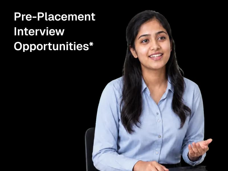 Student waiting for a pre-placement interview