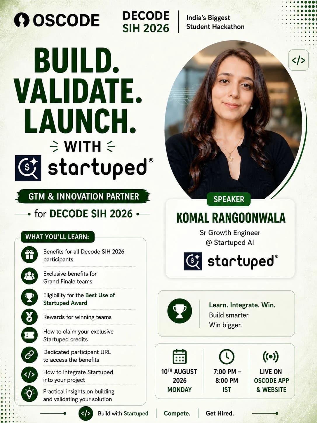 Build Validate Launch with startuped